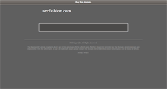 Desktop Screenshot of aecfashion.com